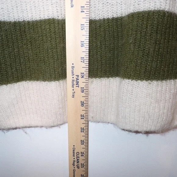 Madewell Tibbed Crewneck Cropped Oversized Sweater size XXS - Picture 7 of 8